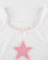 Midbury – Robustes, kurzes Tanktop mit Sternenmuster